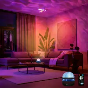 Aurora Borealis Starry Sky Projector LED Galaxy lamp Christmas Night Light with Remote 7 modes Camping Wedding Party Decorations